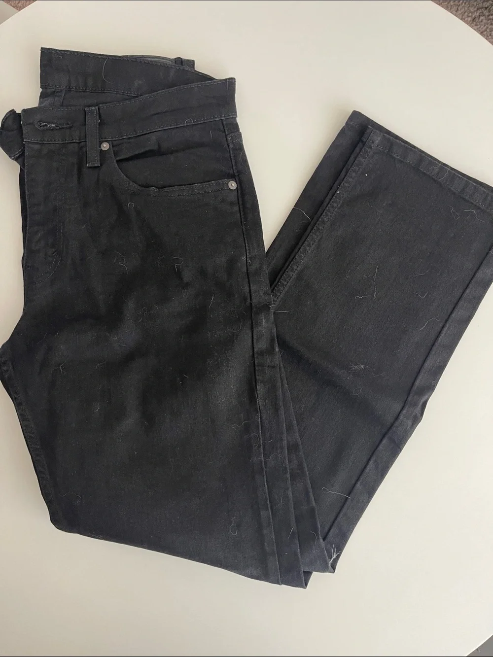Men's Black Levi’s Straight-Leg Jeans